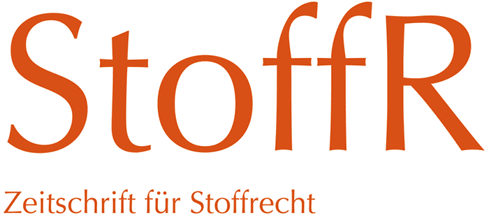 StoffR – Zeitschrift für Stoffrecht - Zeitschriften Logo StoffR