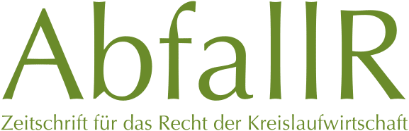 AbfallR – Zeitschrift für das Recht der Kreislaufwirtschaft - AbfallR Logo