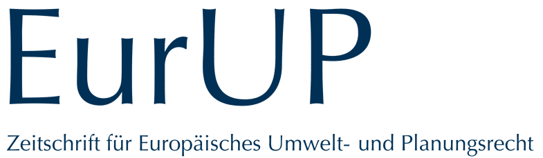 EurUP - Zeitschrift für Europäisches Umwelt- und Planungsrecht - EurUP Logo e1702561392326