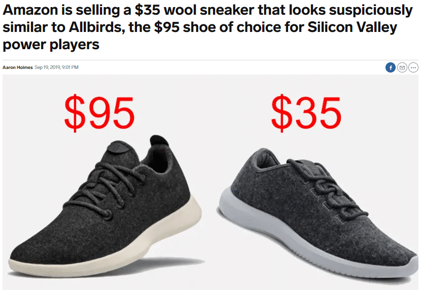 same sneakers with different price