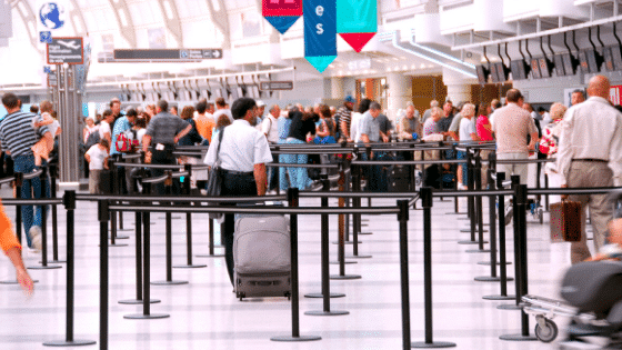 people at the airport