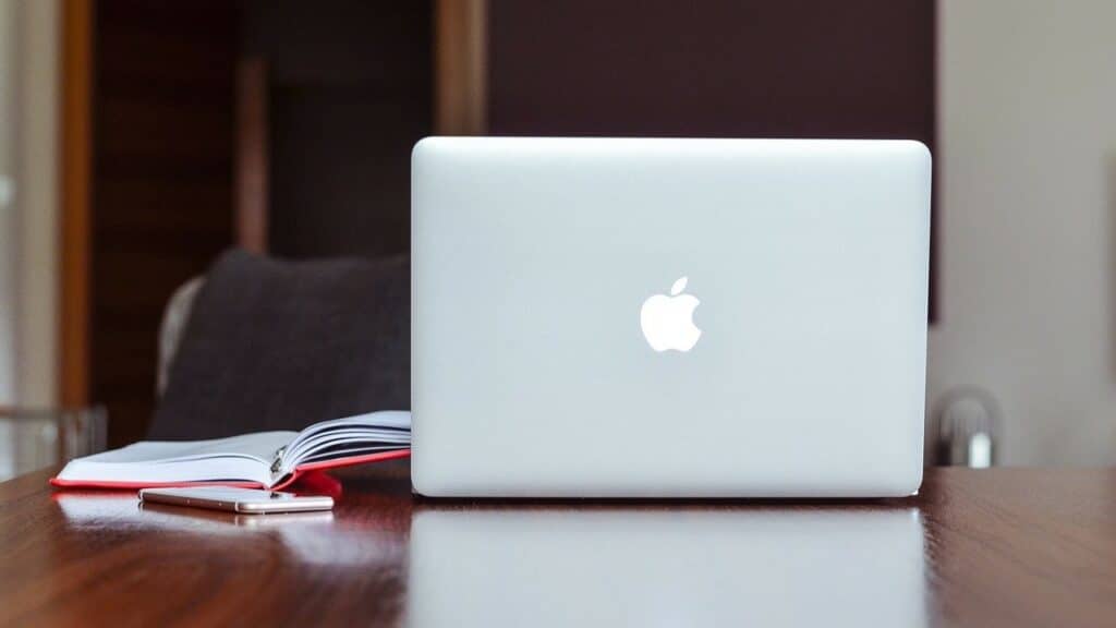 MacBook on Table