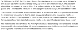 C2LI Litigation Brief #2/2025 Higher Regional Court of Hamm, Germany Lliuya v RWE Judgment of 28 May 2025 - Screenshot 2025 06 10 110411