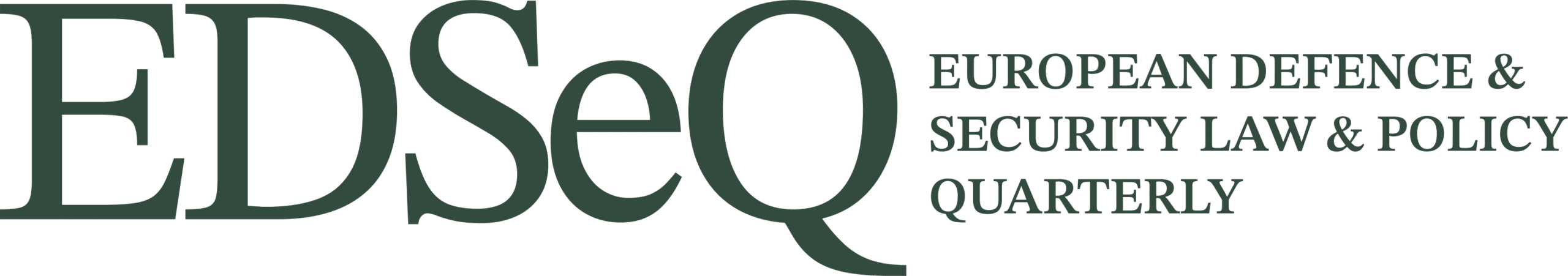 EDSeQ - European Defence & Security Law & Policy Quarterly - EDSeQ logo