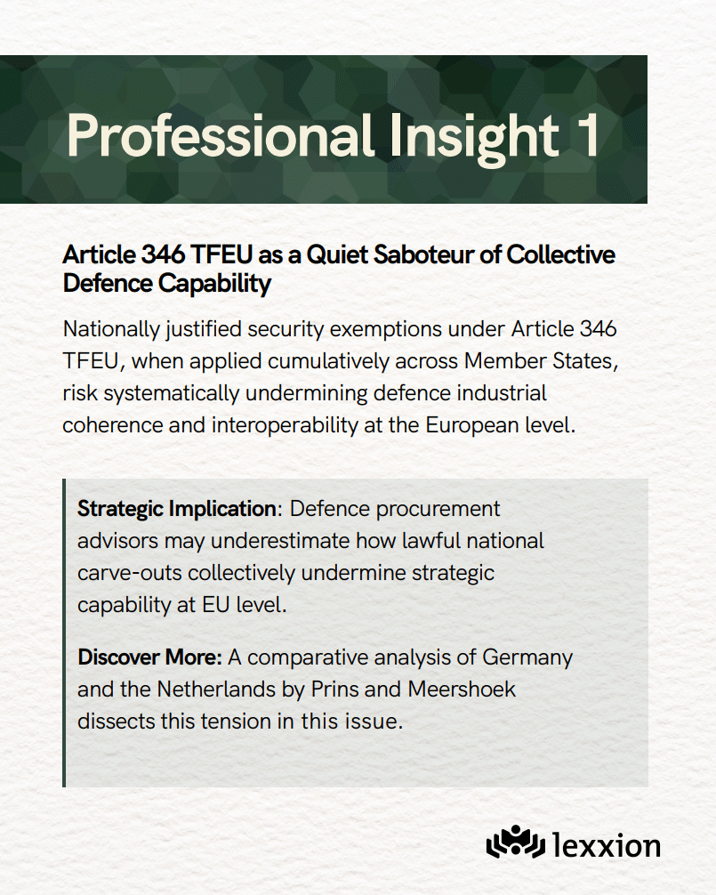 Professional Insights - European Defence & Security Law & Policy Quarterly (EDSeQ) - edseq professional insights sample 1