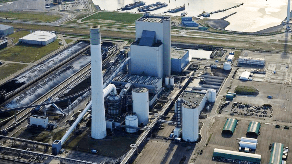 RWE Eemshaven coal-fired power plant in the Netherlands